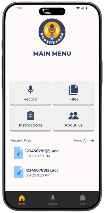 PubSpeaker Interface