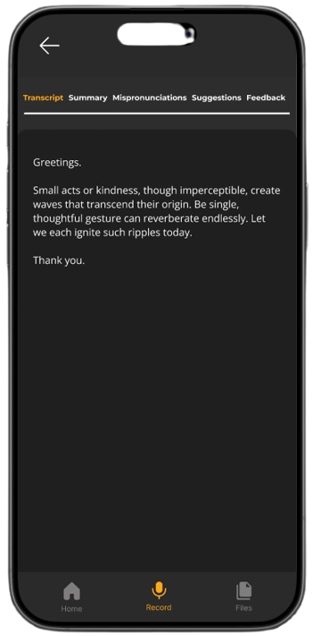 PubSpeaker Interface